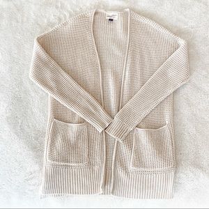 Universal Thread Cozy Cream Woven Cardigan
